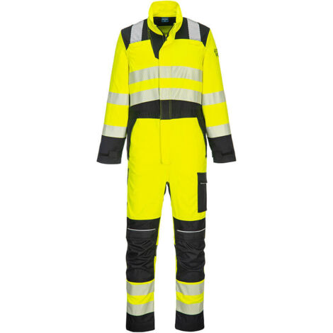Buzo de alta visibilidad y resistente a la llama PW3 FR Modaflame Hi-Vis / Amarillo Negro / S