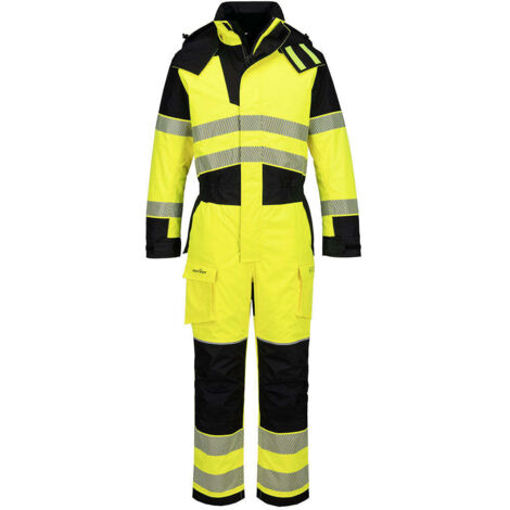 Buzo de invierno PW3 FR Modaflame Rain+ Hi-Vis / Amarillo Negro / XXL