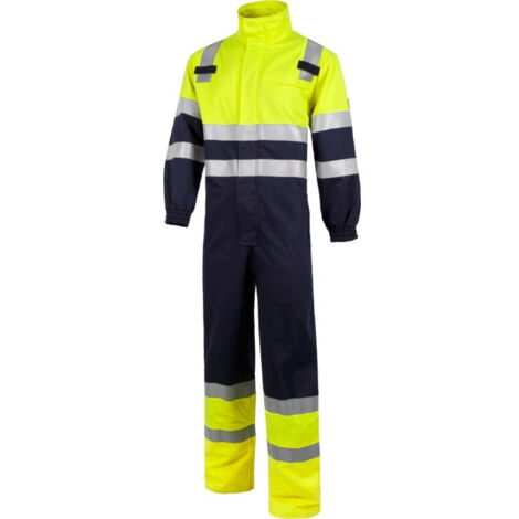 Buzo de trabajo de alta visibilidad con protección para soldadura WORKTEAM C5091