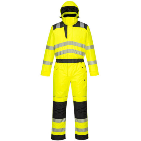 Buzo de trabajo de alta visibilidad PW3 Winter PW352 L Amarillo / Negro