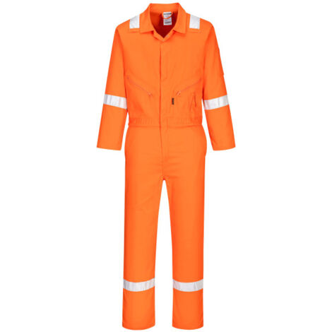 Buzo de trabajo en Iona de algodón visibilidad mejorada C814 4XL Naranja