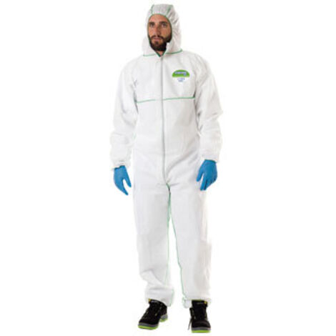 BUZO DESECHABLE RIESGO TIPO 5 Y 6 ANTIESTATICO T L - 1188-B56-A-L