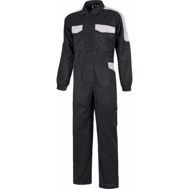 

Buzo de trabajado combinado con triple costura WORKTEAM WF1042 Future | M - Negro+Gris Claro