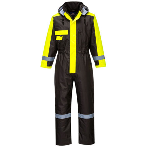 Buzo Winter tejido tejido 300D contra abrasión y rasgado S585 M Negro