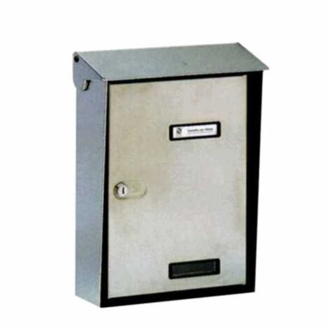 Buzón de cartas de acero inoxidable con techo Ap 10-015 Silmec