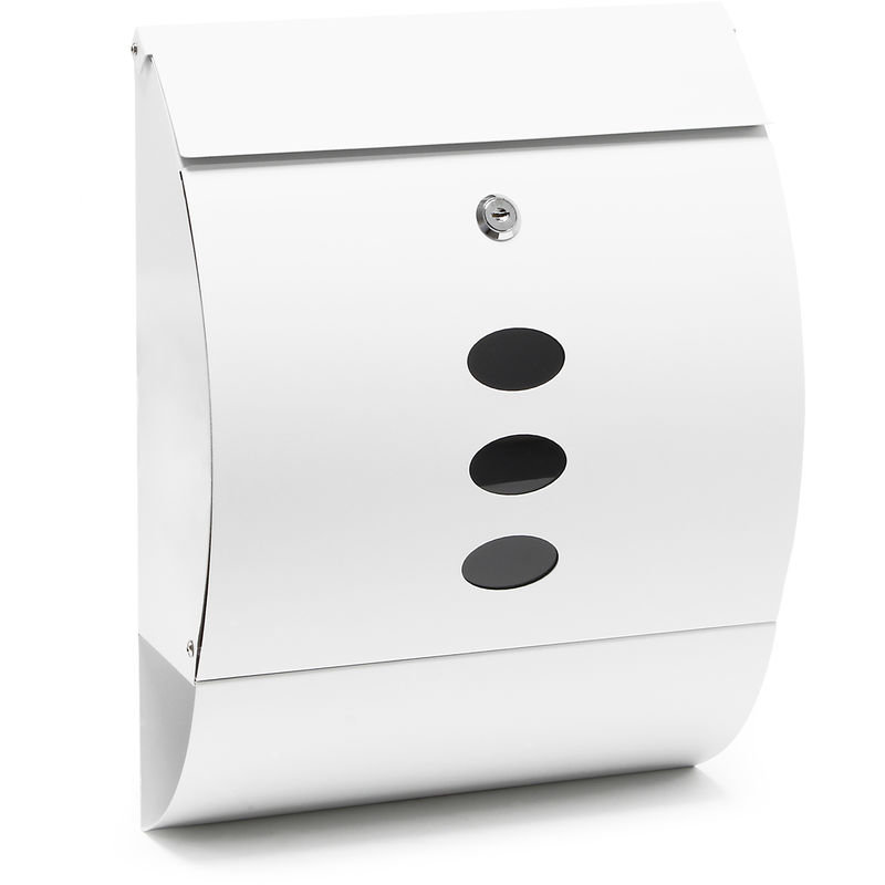 

Buzón de diseño V18 buzón de pared compartimento blanco para periódicos
