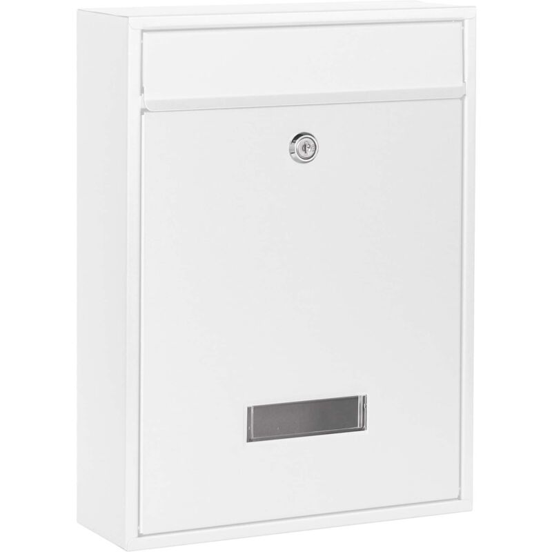 

Buzón de pared Correo Postal Cartas Grupo decorativo Blanco polvo V10