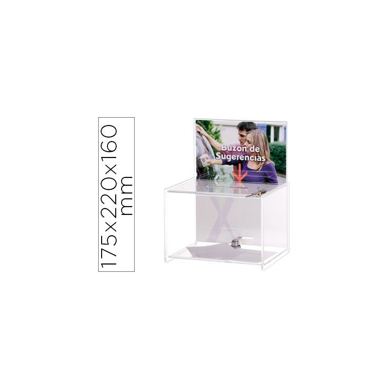 

Archivo 2000 buzon de sugerencias archivo 2000 premium' espesor 3 mm personalizable con llave 170x220x285 mm'
