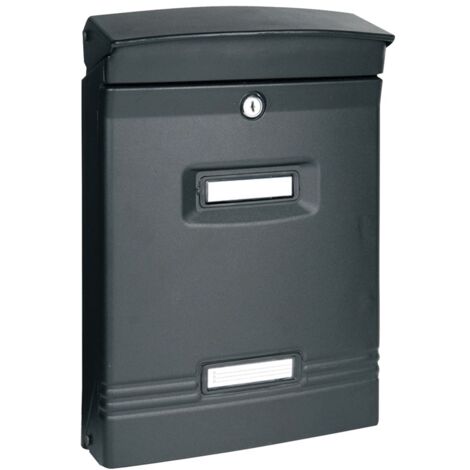 BUZON EXT ALUM NEGRO MALADETA - 25,5X12X37