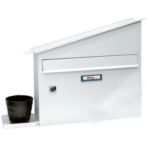 BUZON EXTERI ACERO RIVIERA BCO - 335X350X12