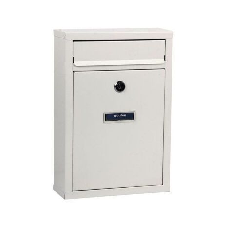 Buzón exterior correo 320x215x85 blanco 41007101B