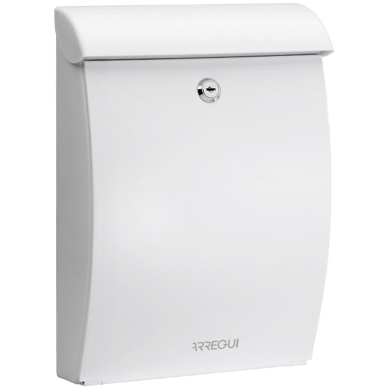 Arregui - Mininova E5331 Boîte aux lettres en plastique robuste, Taille m (courrier format A4 et magazine), Boîte aux Lettres Murale, Anti-pluie,