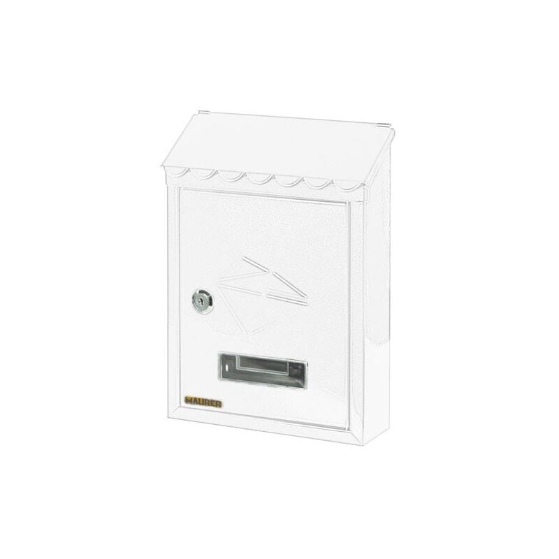 

Buzón exterior 21x30x6,8 cm. blanco - Maurer