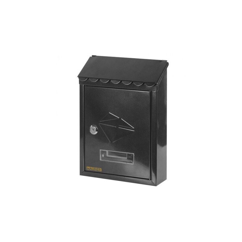 

Buzón maurer exterior 21x30x6,8 cm. negro