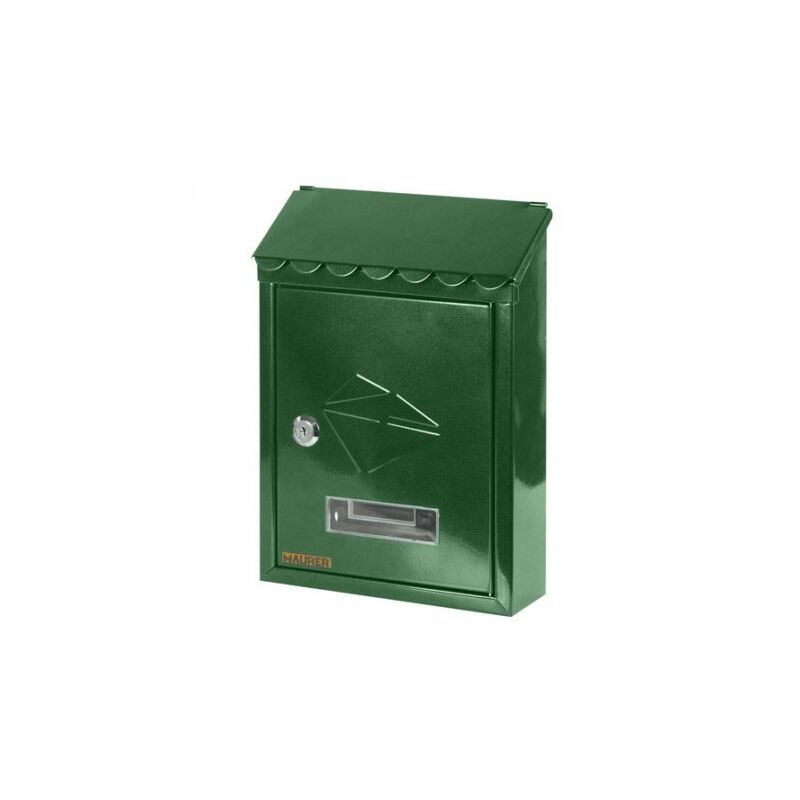 

Buzón maurer exterior 21x30x6,8 cm. verde
