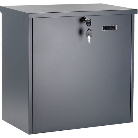 main image of "Buzón para paquetes gris 50,8x31,5x50cm buzón de paquetería de pared para entregas seguras"