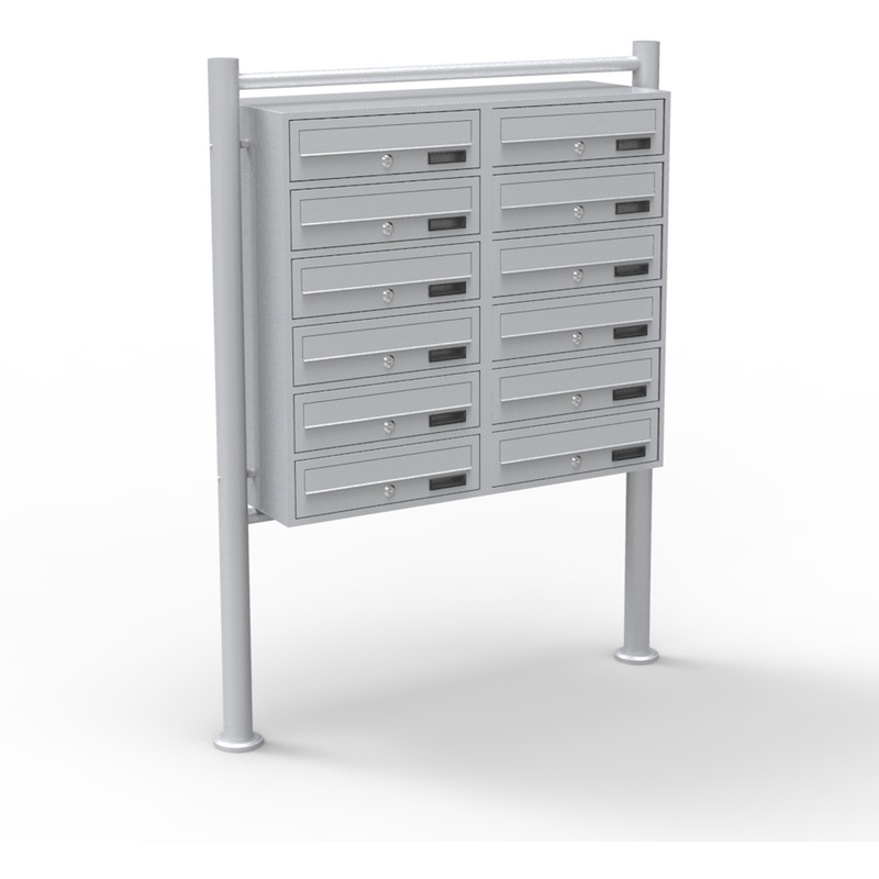 

Buzones Grupo 12 Plateado Pie Soporte Decorativo Polvo Exterior