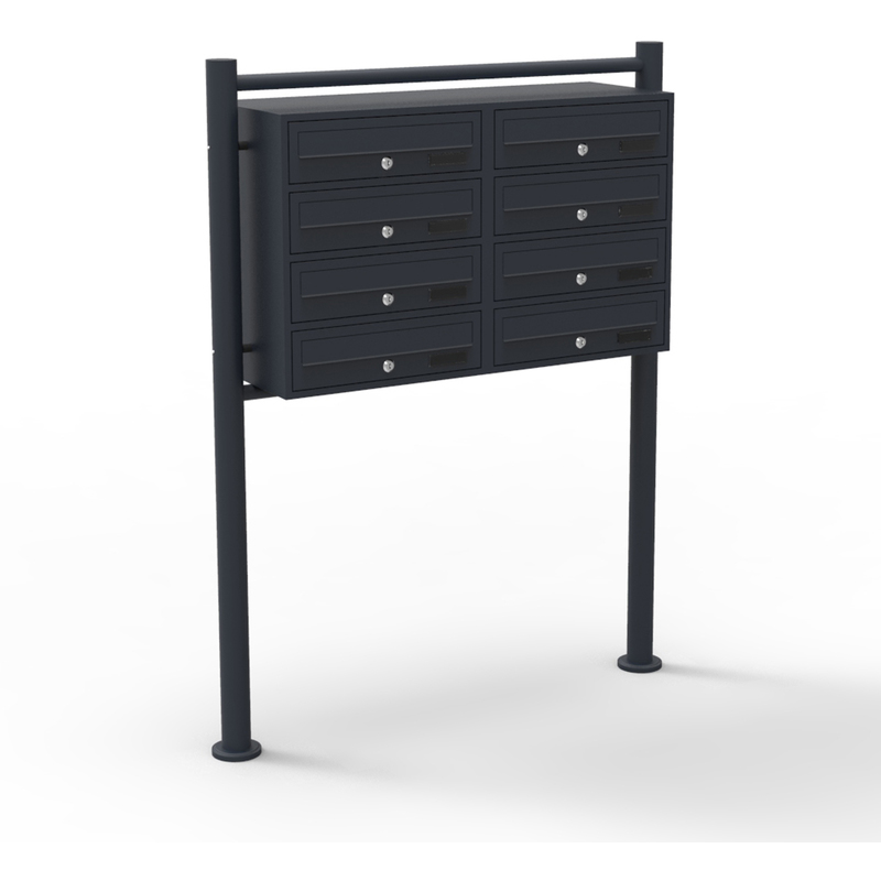 

Buzones Grupo 8 Negro Pie Soporte Decorativo Polvo Exterior