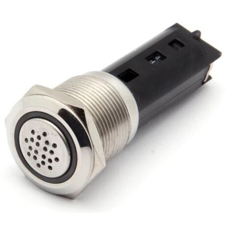 Buzzer - acier inoxydable - à encastrer - 19mm