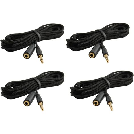 Buzzer de Jeu de réponse de quizSystème Autonome avec Boutons d'éclairage LED Câbles d'extension de 4,5 m (Lot de 4)