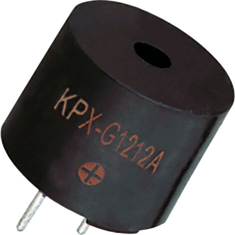 Buzzer elettromagnetico con circuito oscillatore per circuito stampato, ⌀12mm, 85dB, 12Vdc 30mA - Kepo KPX-G1212A