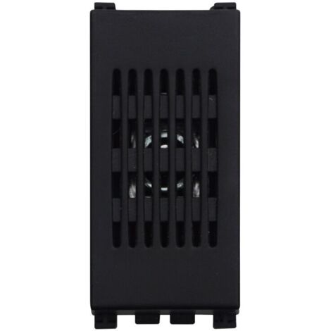 Buzzer ETTROIT 1 module 220V 6A Couleur Noir Compatible Avec Vimar Arke - VA1501