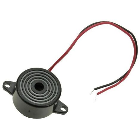 Buzzer piezoceramico con circuito oscillatore ⌀23mm, 85dB, 3-24V 10mA - Kepo KPI-G2331-3157