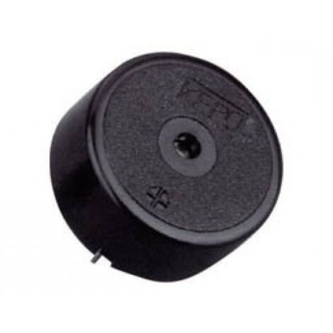 Buzzer piezoceramico con circuito oscillatore per circuito stampato, ⌀23mm, 85dB, 12Vdc 10mA - Kepo KPI-G2610