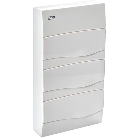 Bv36po Ide - Tableau De Distribution Résidentiel - 3 Rangées De 12 Modules - 497x264x99mm - Avec Rail Din