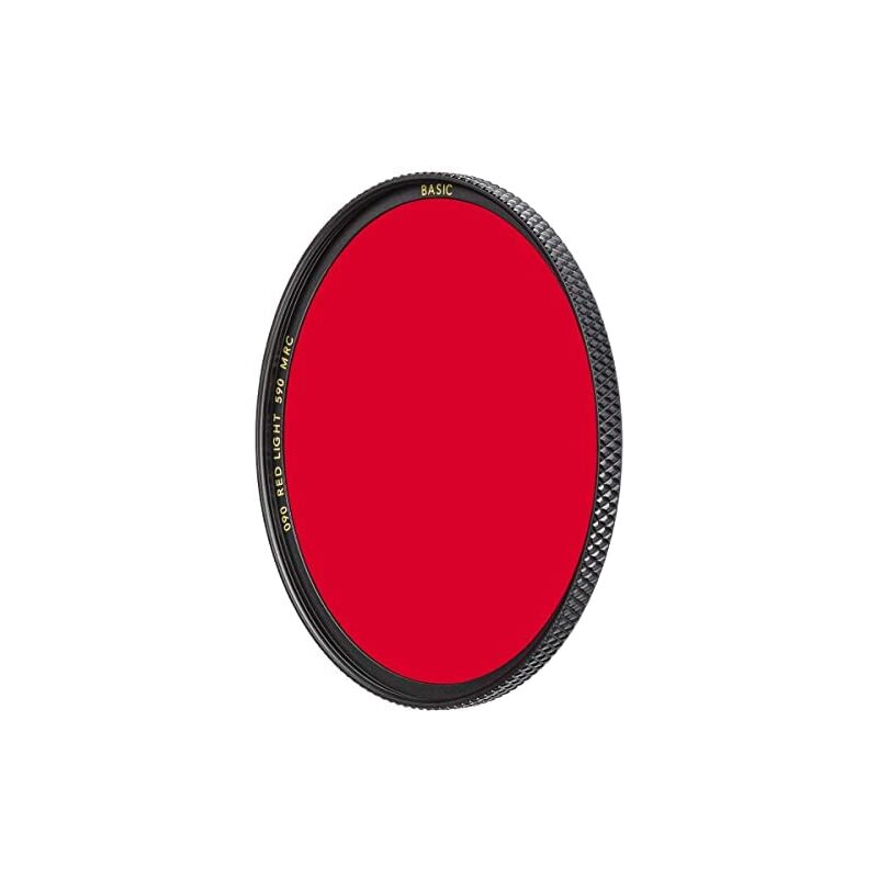 Filtre rouge clair 090 mrc Basic 77 mm (grossissement 16x, professionnel) - B+w