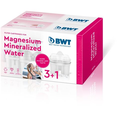 BWT 1 Kartusche + 3 Öko Refill Mg²+ 0836600 Cartuccia filtro Bianco