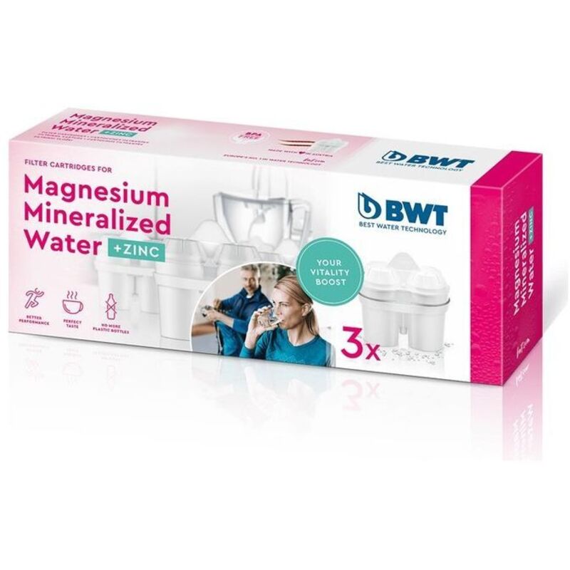 BWT - 814453 Confezione da 3 Zink Magnesium