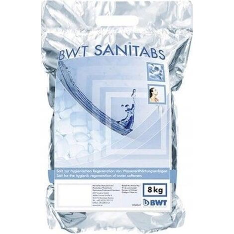 BWT AQA sal regeneradora con efecto higiénico, Sanitabs, 8kg,