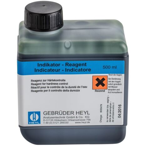 BWT Indikatorlösung 500ml 2,5-25,0 Grad dH, für Testomat 2000 Bob