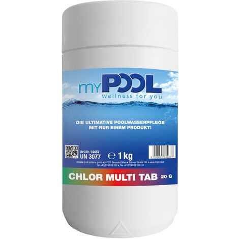 BWT MyPool Chlor Tabs Multi Tabletten 20 gr. 1 kg