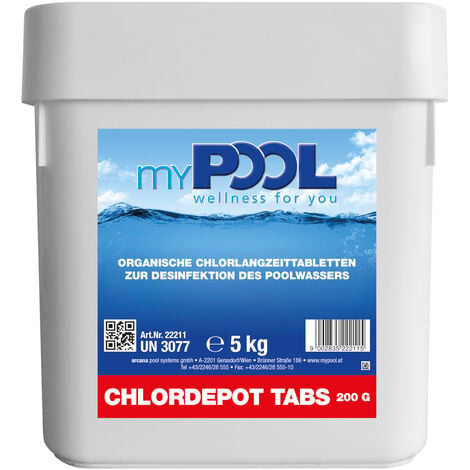 BWT MyPool Chlordepot Tabs Langzeittabletten 200 g 5kg