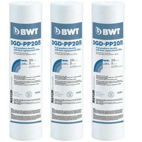 BWT Pack de 3 cartouches de remplacement anti-impuretés DGD