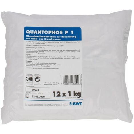 BWT Quantophos Wirkstoff P 1, 1000g für Medo tronic P, Medomat FP und G, Härtebereich 1