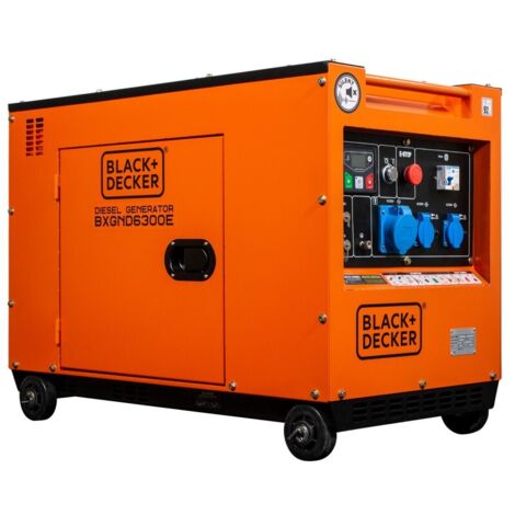 BXGND6300E Generador Diésel Monofásico 6,3 kW Black+Decker