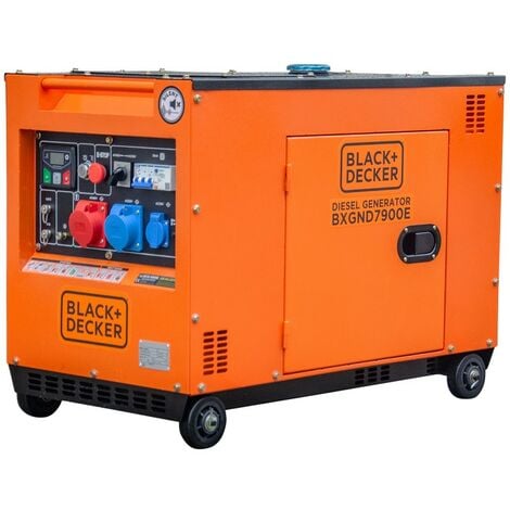 BXGND7900E Generador Diésel Trifásico y Monofásico DUAL POWER Black+Decker