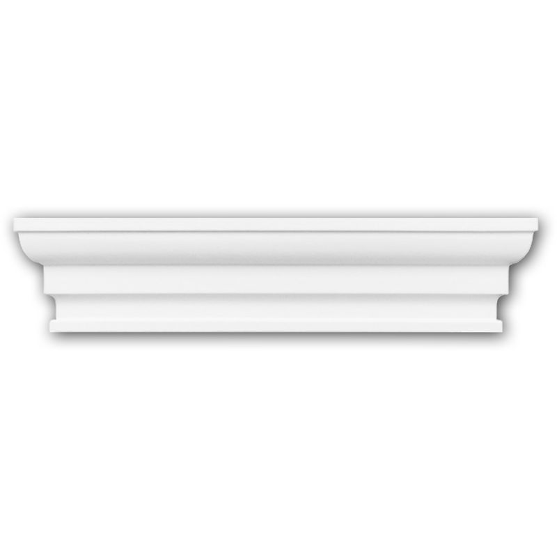 Profhome Decor - Byblos facing for bookshelf 155004 ative Element Neo-Classicism style white