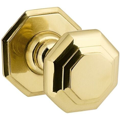 DOM-MCM BYP pomo puerta copal ø70 pulido brillo forma octogonal. , 0UNIDADES