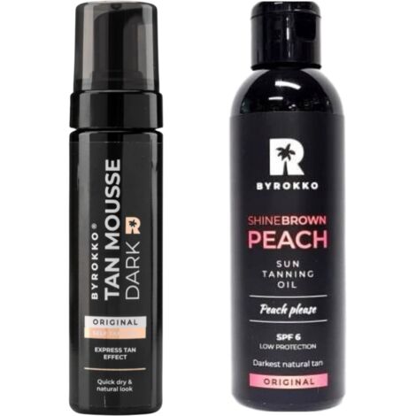 Byrokko Shine Brown SPF6 + Mousse autobronzante