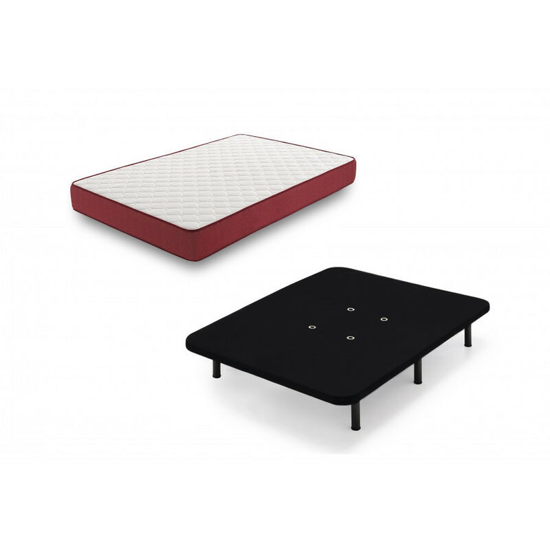 

Hogar24 - Bz62 - Colchon Viscoelastico + Base Tapizada Negra Con Patas, Medida 150 X 190 Cm. Higienico-transpirable.