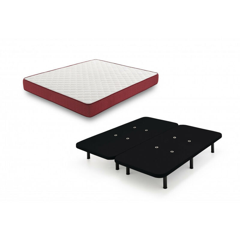 

Hogar24 - Bz62 - Colchon Viscoelastico + Base Tapizada Negra Con Patas, Medida 180 X 190 Cm. Higienico-transpirable.