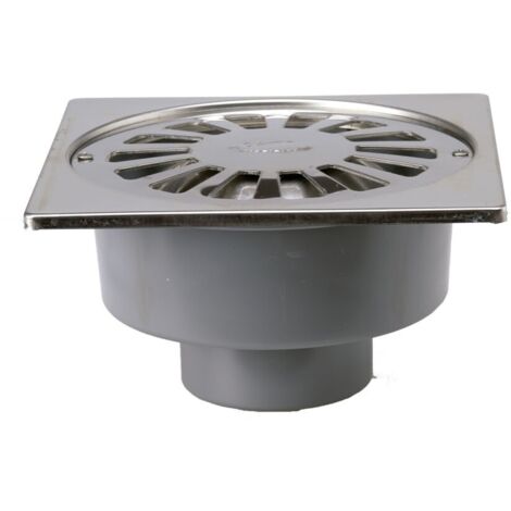 C-201-M Drain mixte Sortie verticale Drain mixte en PVC 250 x 250 x 110 Ø Acier inoxydable CREARPLAST
