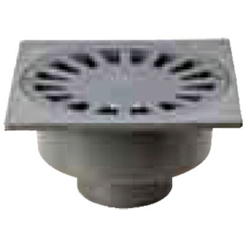 Sif Drain pvc 20x20 Sortie 75 Gris Foncé 103201