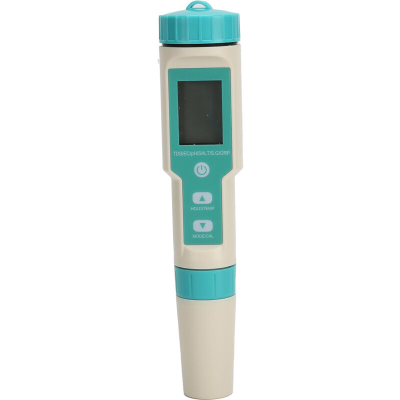 C-600 Stylo de test de qualité de l'eau portable 7 en 1 PH TDS SALT TEMP ORP EC SG Meter
