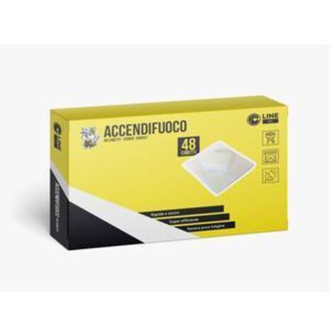 C ACCENDIFUOCO 48 CUBETTI BIANCHI 200 G - 24 confezioni