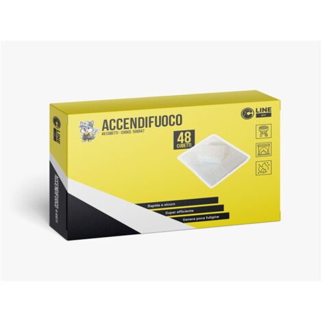 C ACCENDIFUOCO 48 CUBETTI BIANCHI 200 G- 24,0 confezione